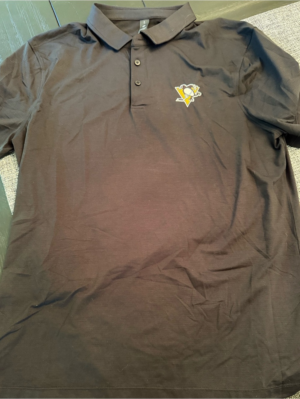 Pittsburgh Penguins Black Polo Lululemon Shirt